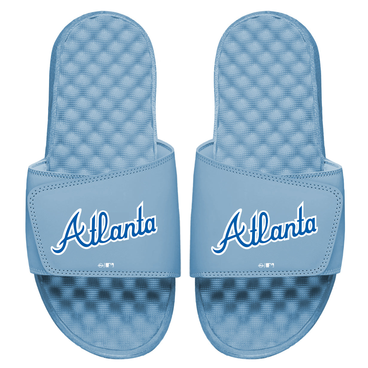 ISlides Official - ISlides USA - Atlanta Braves MLB Custom Slides Slides 8 / Navy Slides - Sandals - Slippers