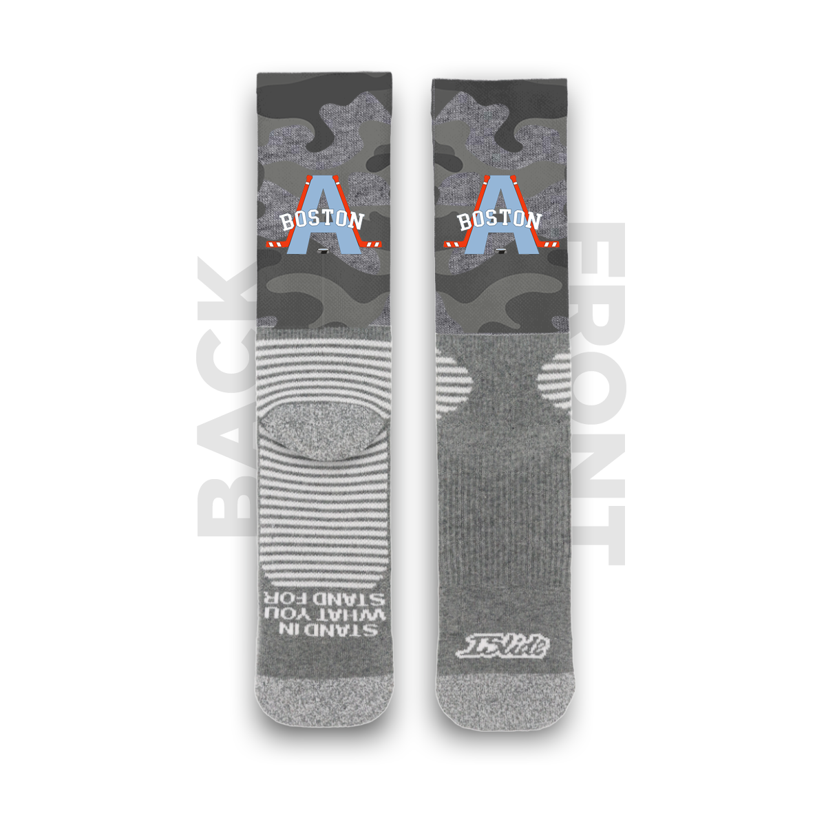 BA Hockey Grey Camo Socks