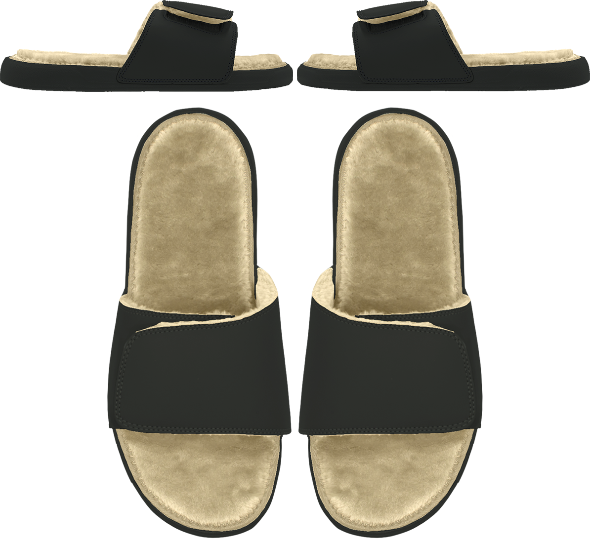 Custom Mantra Fur Slides