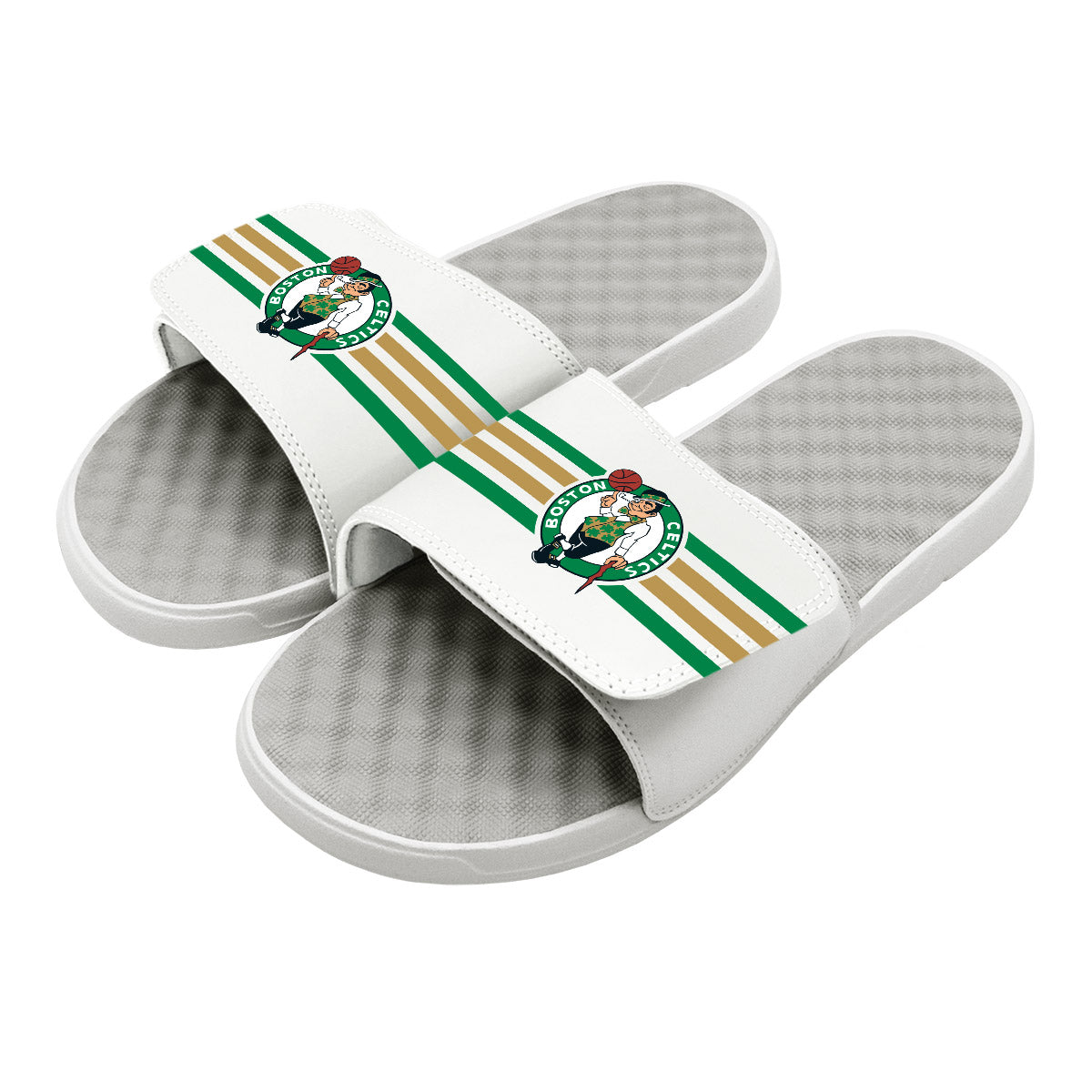 Boston Celtics Stripes Slides