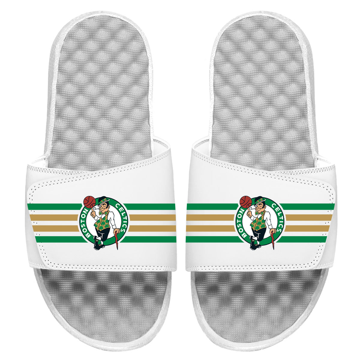 Boston Celtics Stripes Slides