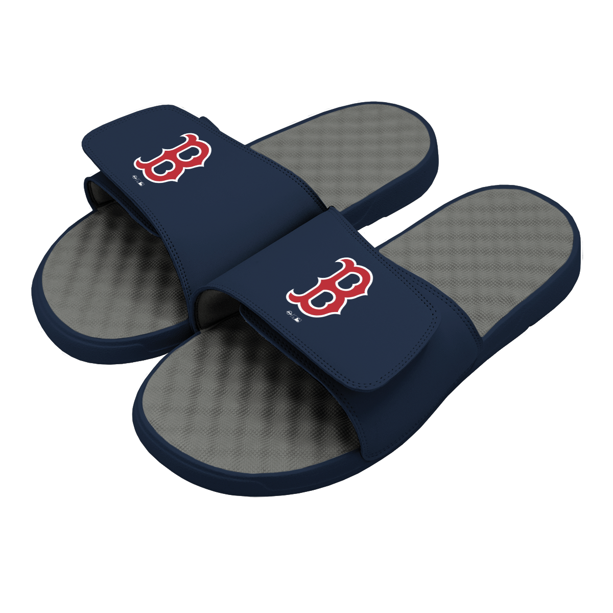 Men's ISlide Navy/Gray Boston Red Sox Slide Sandals