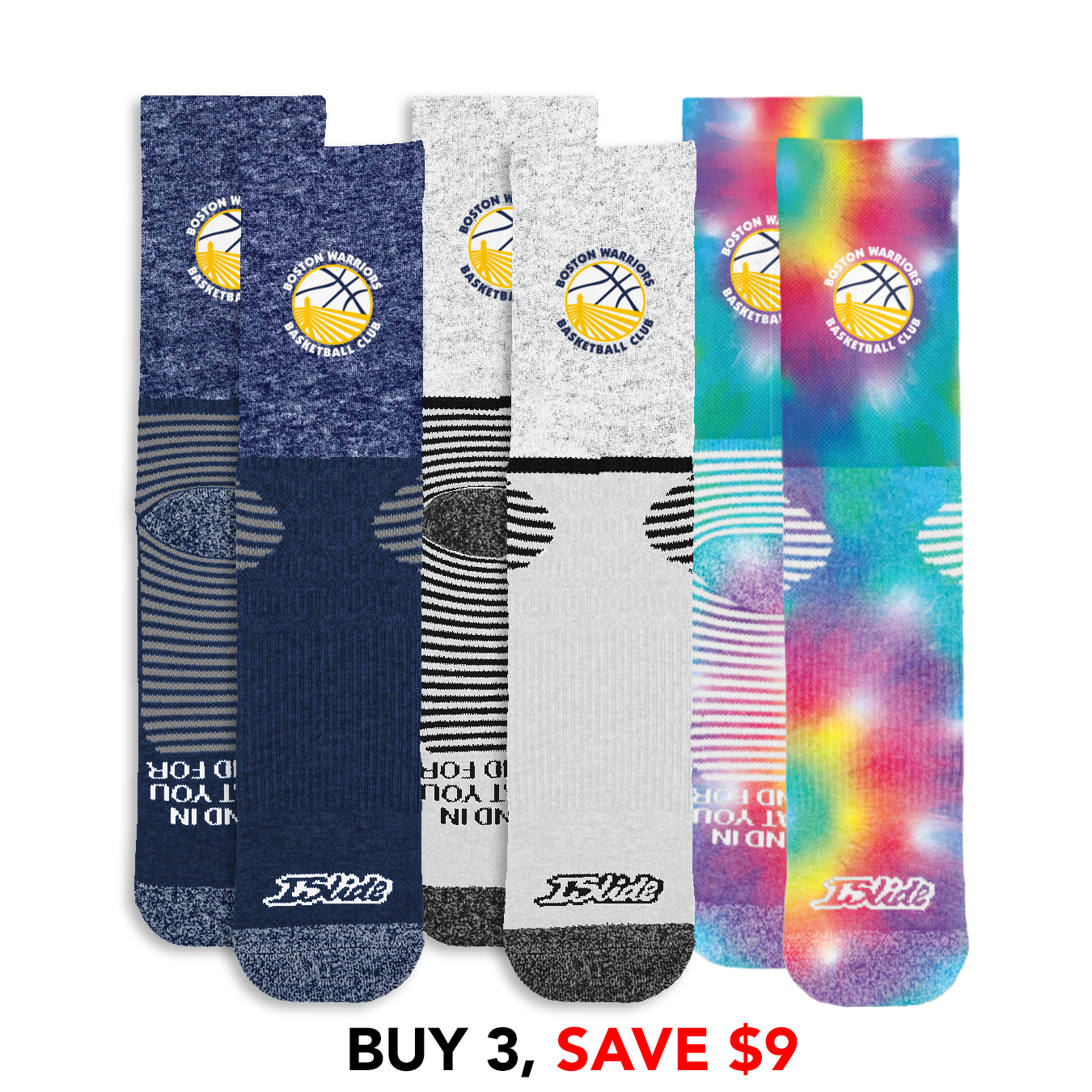 Boston Warriors Primary Socks Bundle