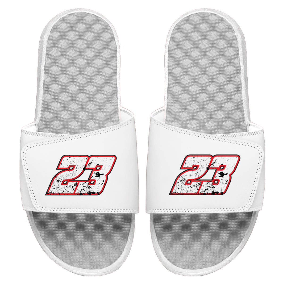 Bubba Wallace 23 Distressed Slides