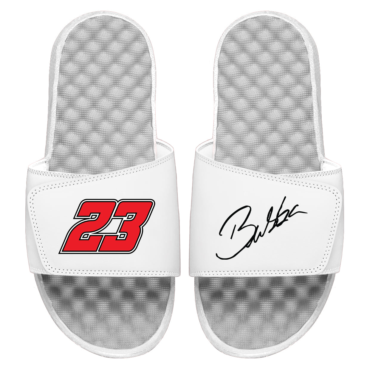 Bubba Wallace Red 23 Signature Slides