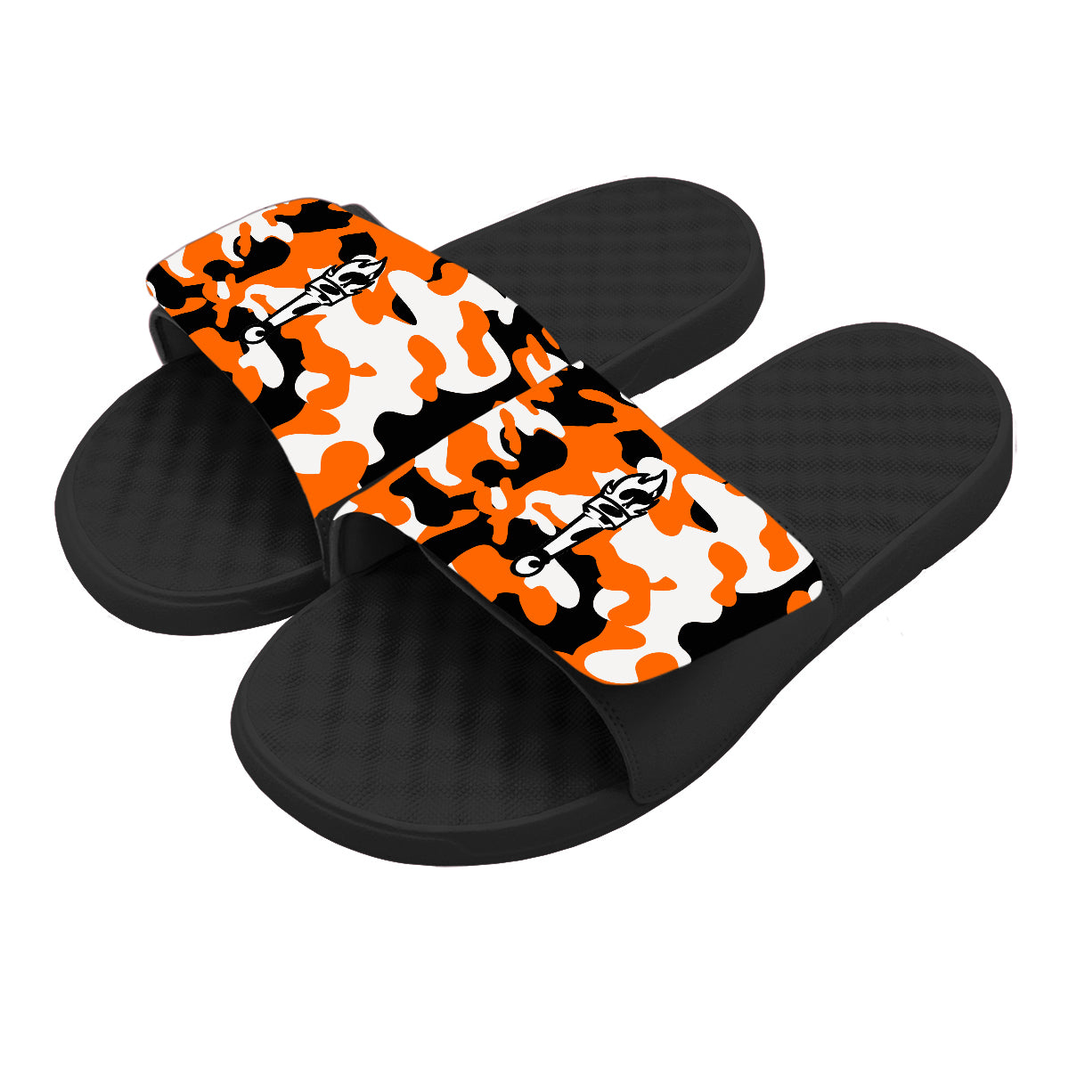 Camp Camo Black Slides