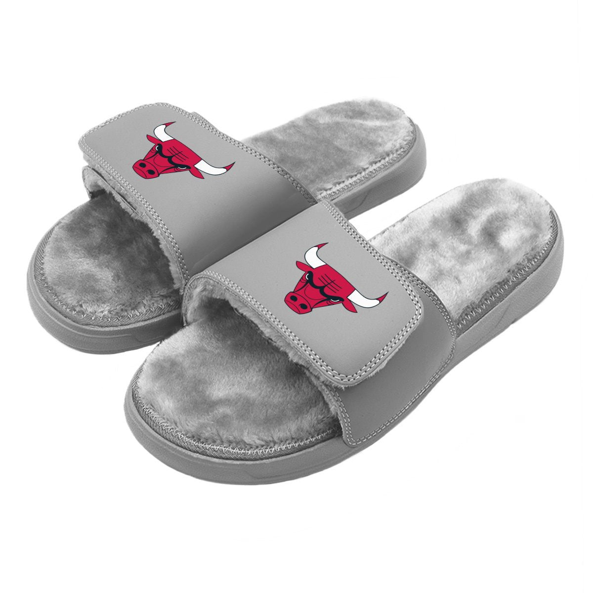 Chicago Bulls Primary Tan Fur Slides