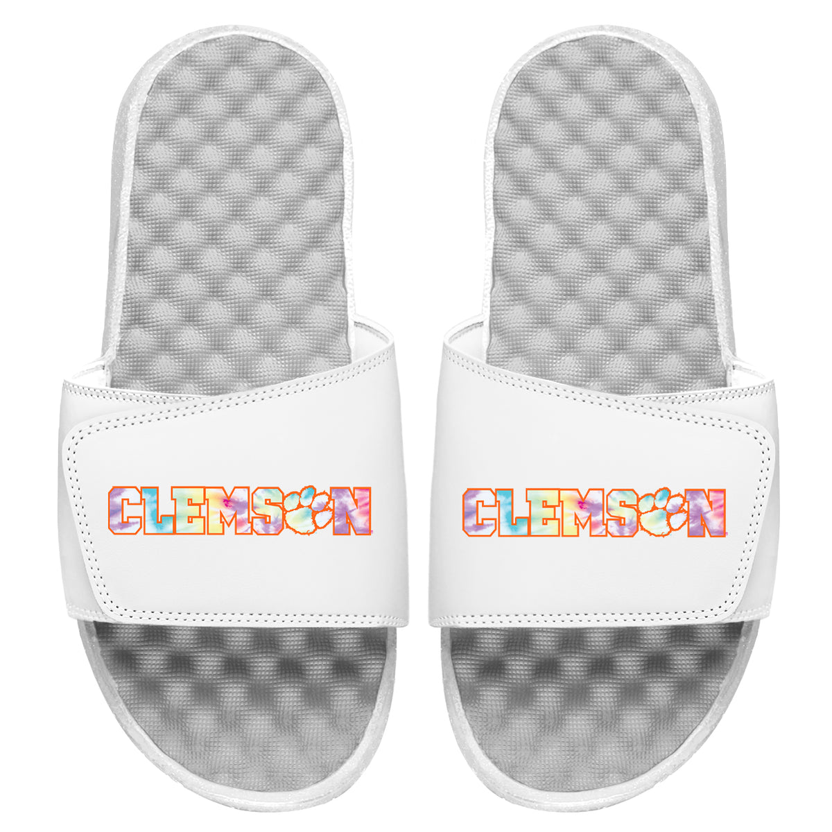 Clemson Tie Dye Slides