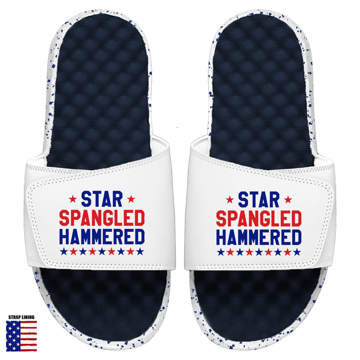 Star Spangled Hammered Slides