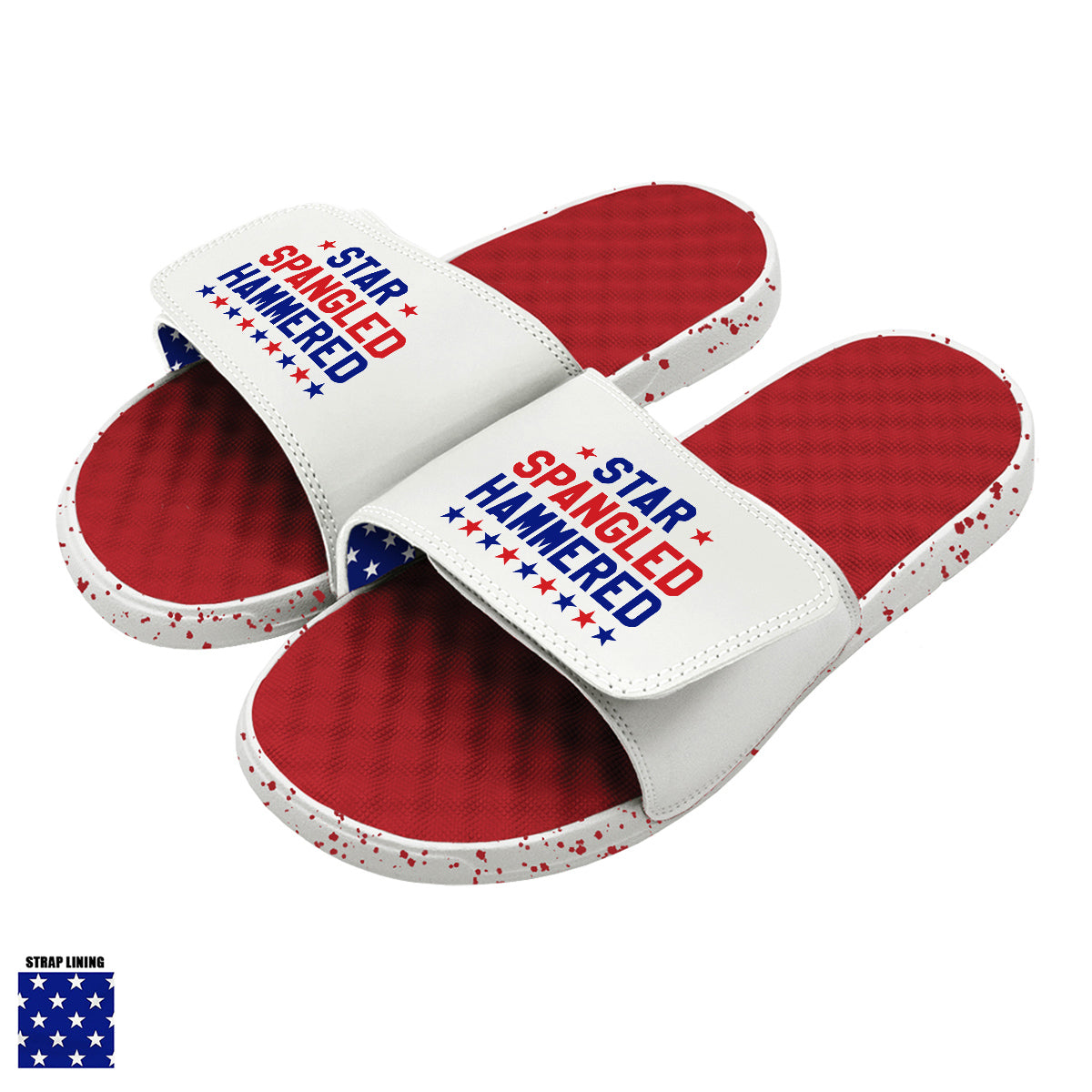 Star Spangled Hammered Slides