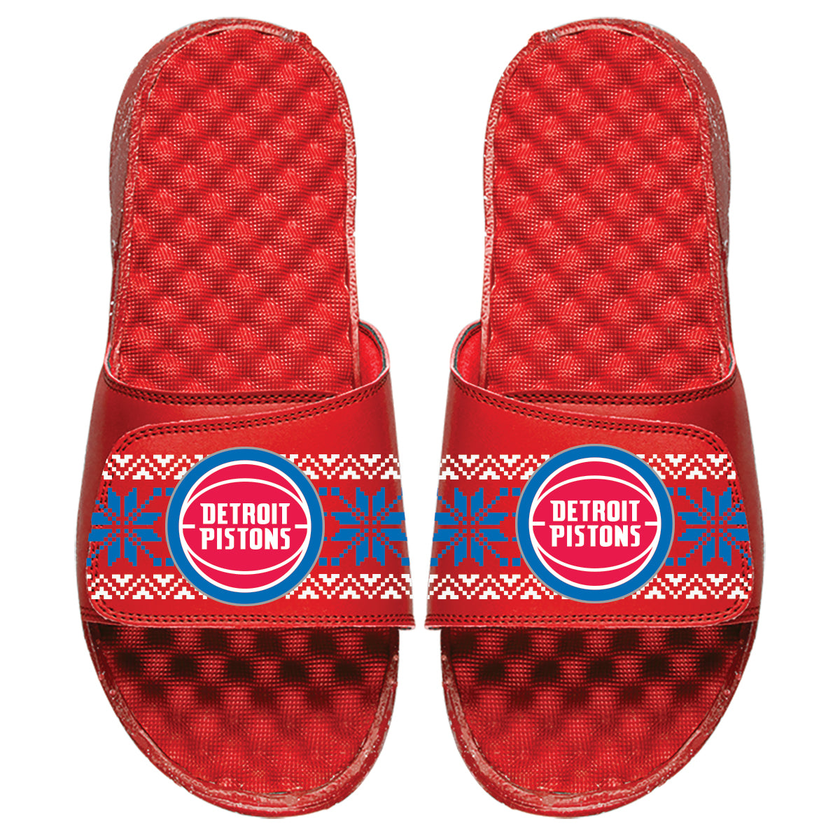 Detroit Pistons Ugly Sweater Slides