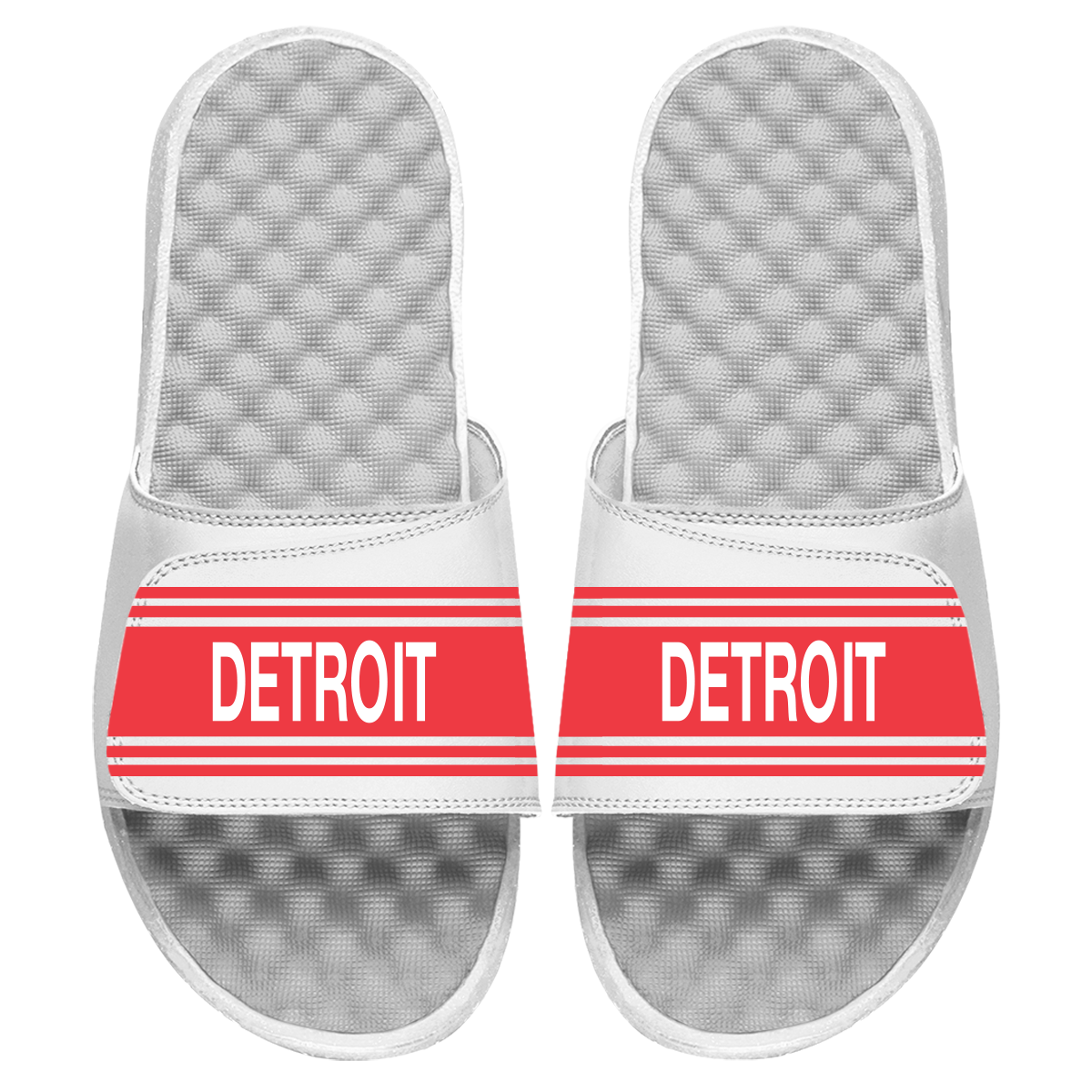 Detroit Red Wings Vintage Stripes Slides