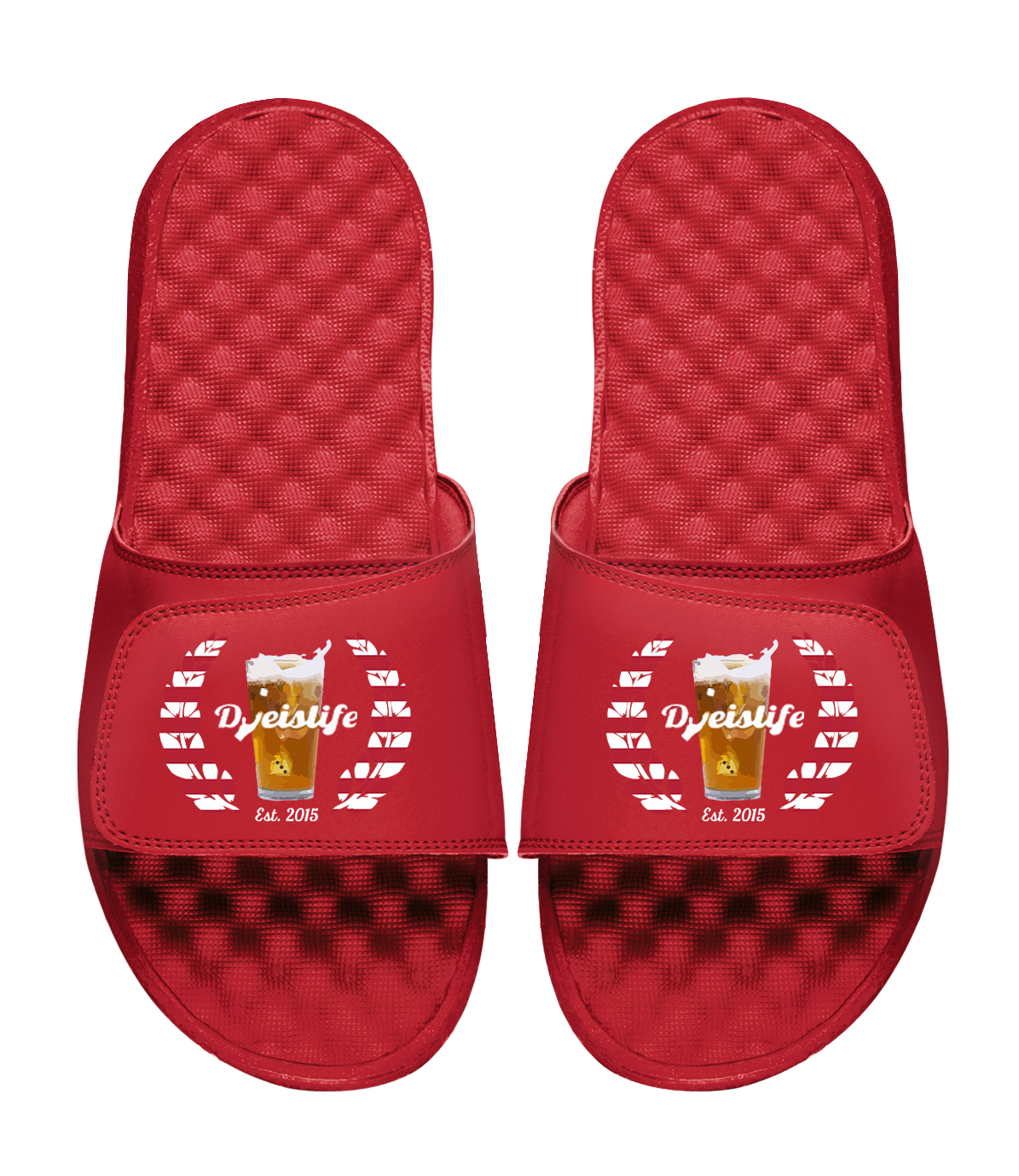 Islides Official - Dye Is Life Primary 5 / Red Slides - Sandals - Slippers