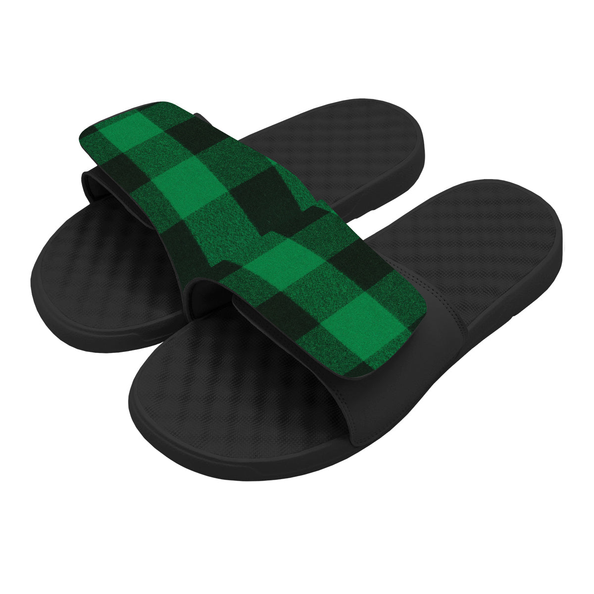 Green Flannel Slides