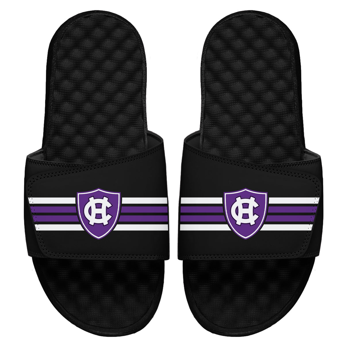 Holy Cross Varsity Stripes Slides