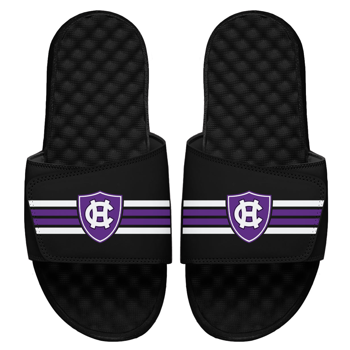 Holy Cross Varsity Stripes Slides