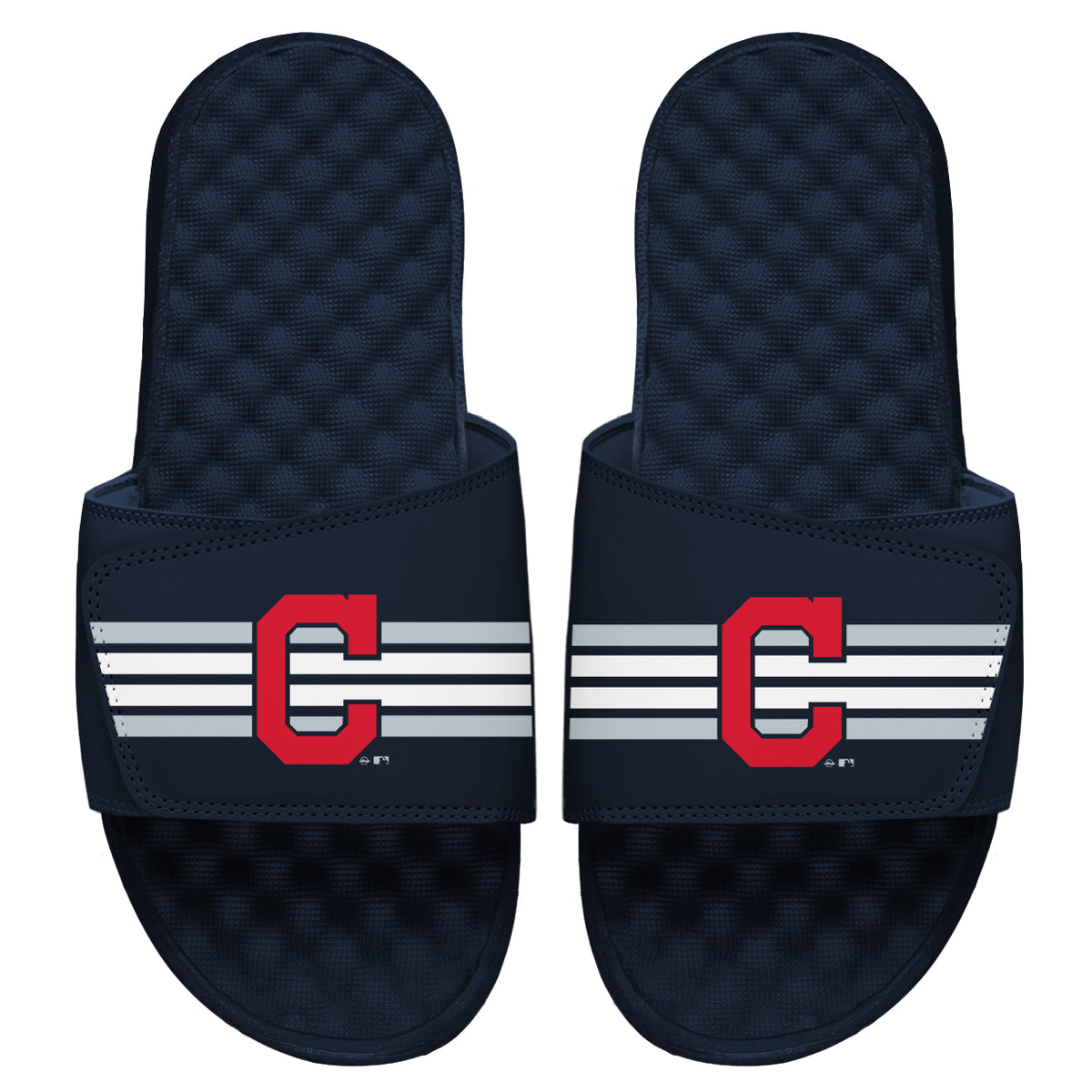 Indians Varsity Stripes Slides