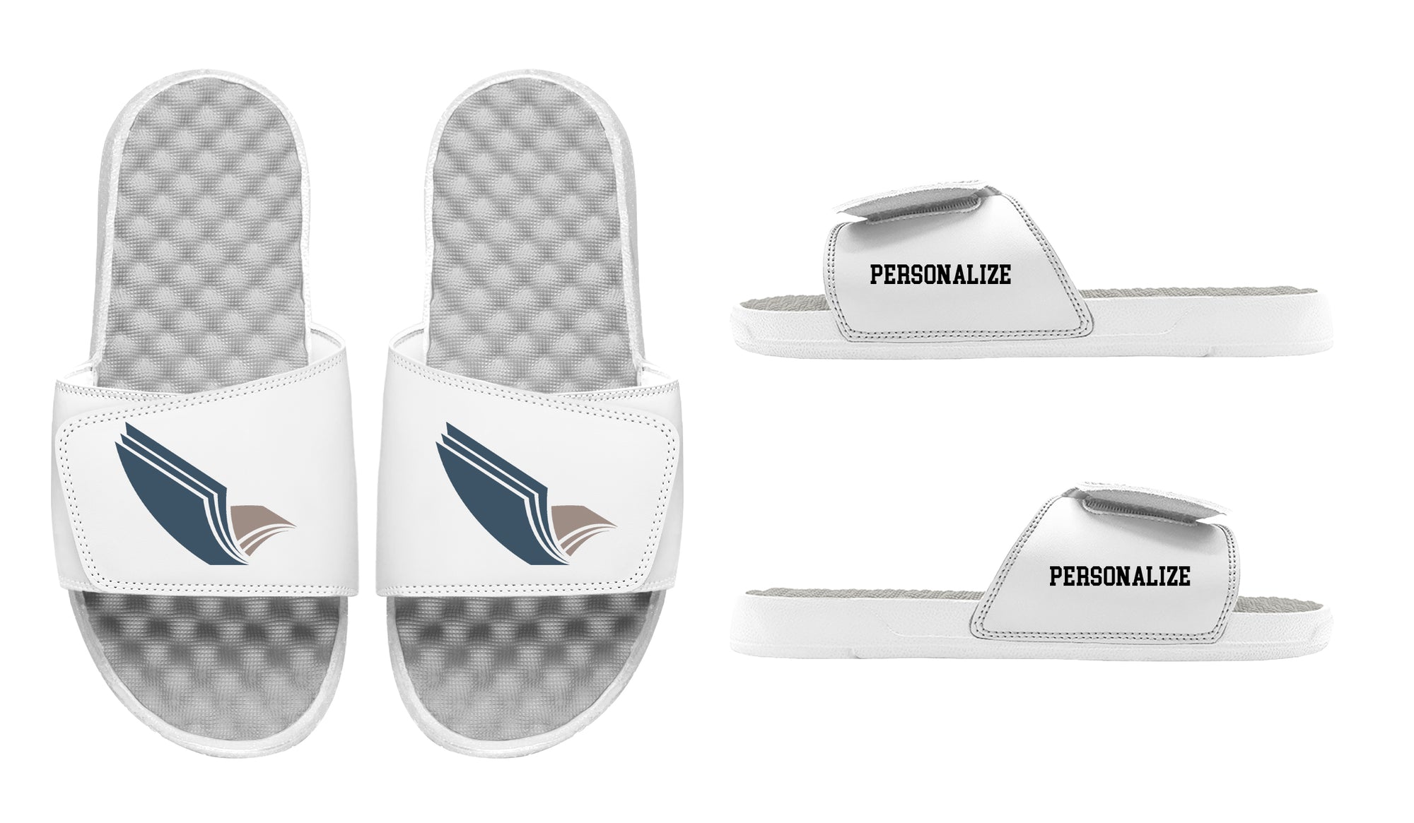 Eagle Academy Football White Slides