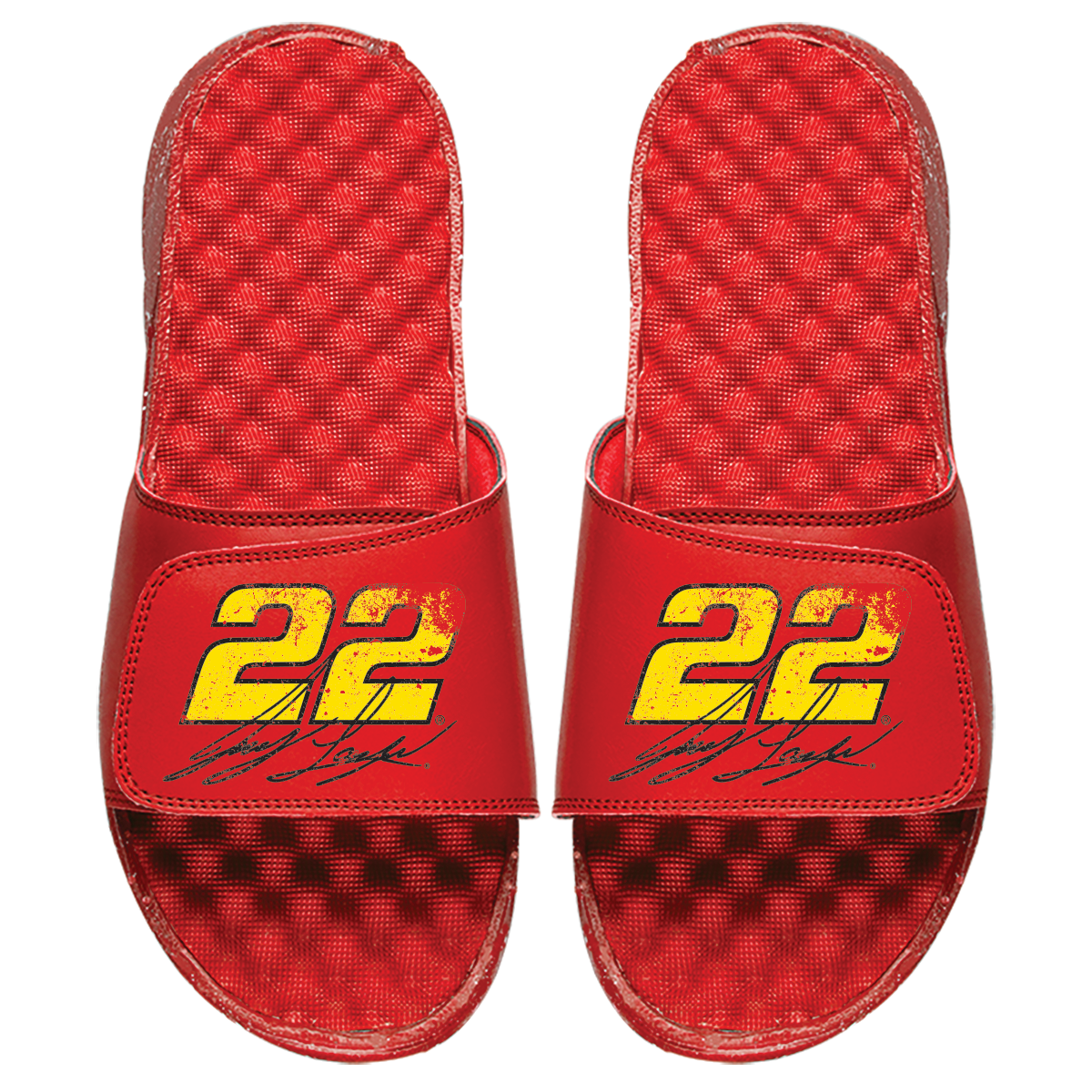Joey Logano Number with Signature Distressed Slides