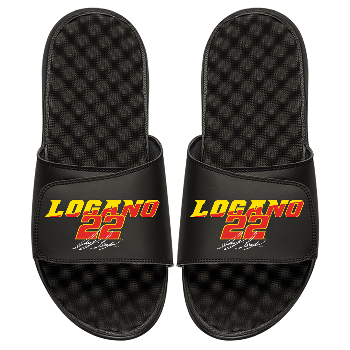 Joey Logano Stacked Logo with Signature Slides