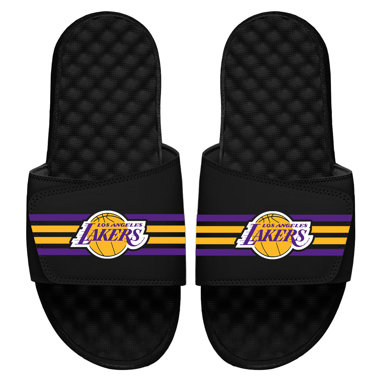 Los Angeles Lakers Stripes Slides