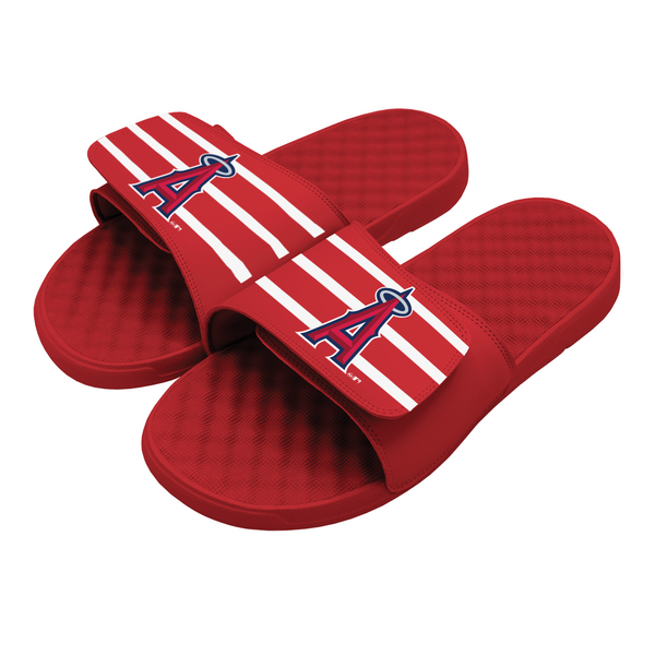 ISlides Official - ISlides USA - Los Angeles Angels MLB Custom Slides Slides 14/15 / Red Slides - Sandals - Slippers