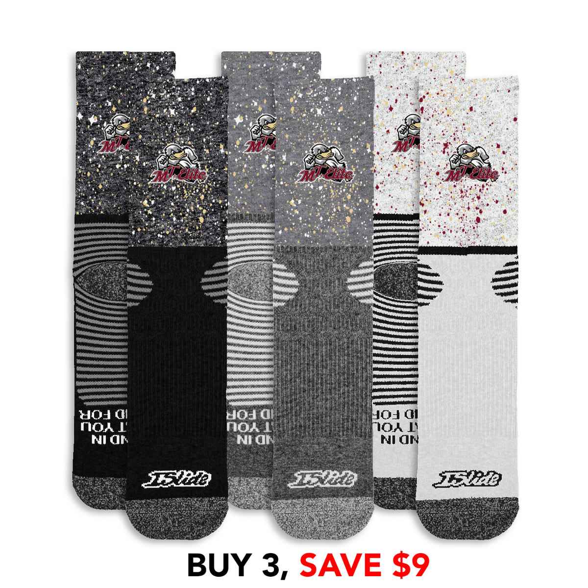 MT Elite Ducks Speckle Socks Bundle