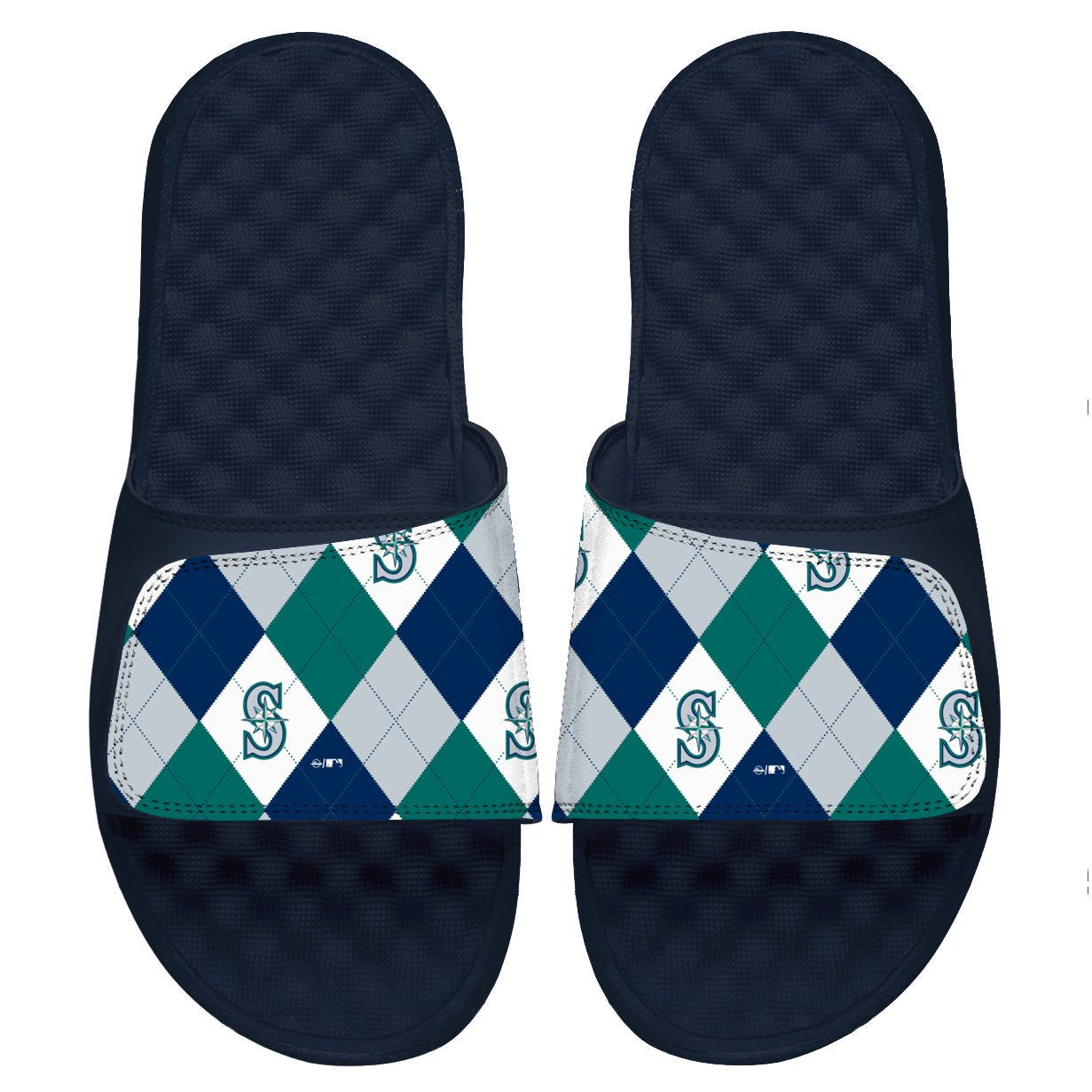 Seattle Mariners MLB Mens Gradient Wordmark Gel Slide