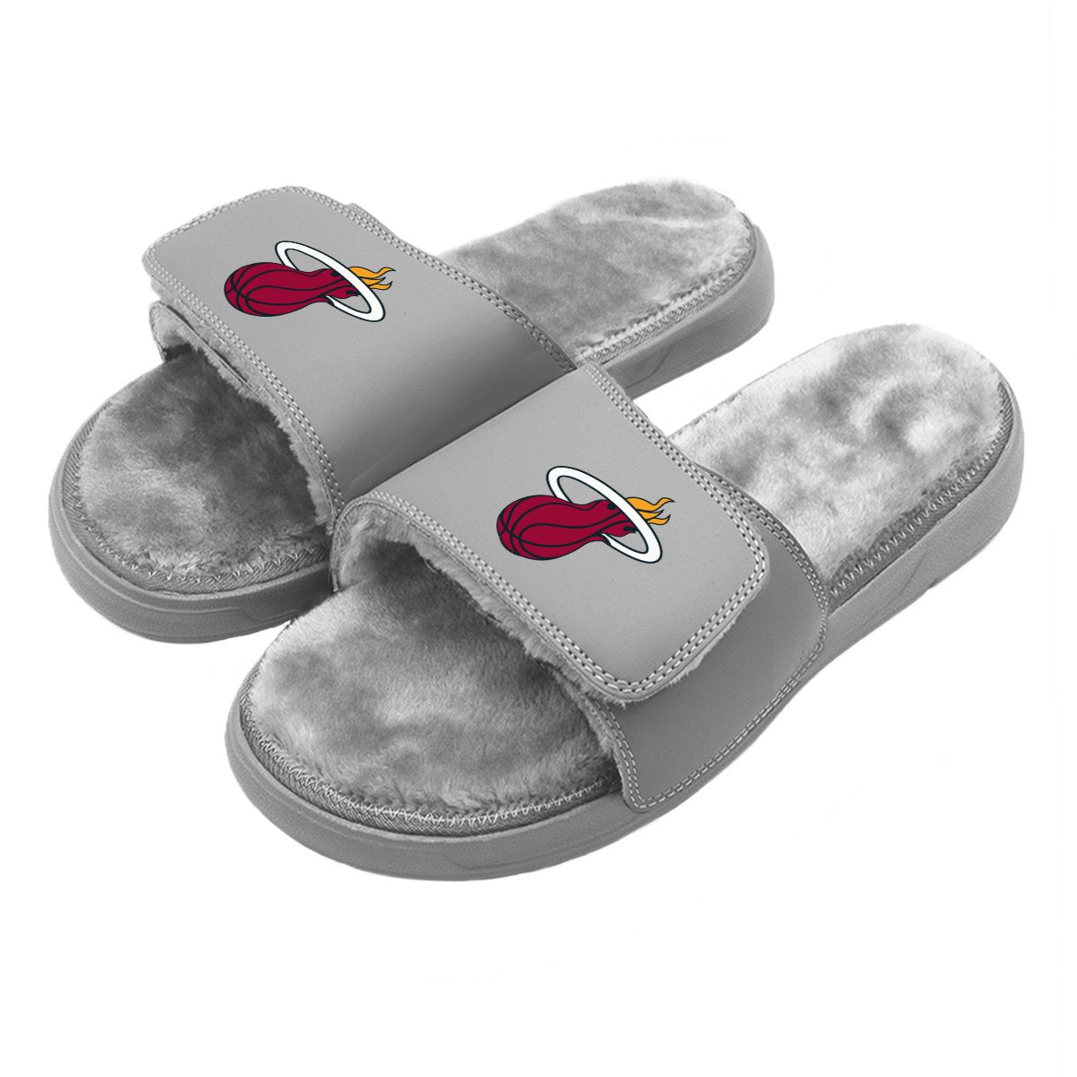Miami Heat Primary Fur Slides