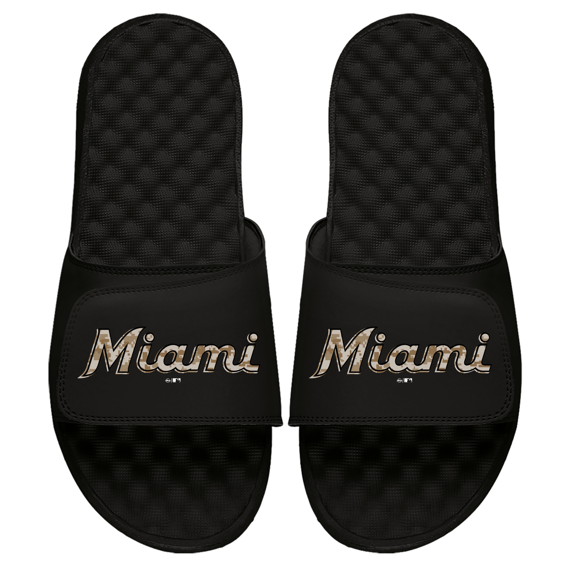 Miami Marlins Camo Logo Slides