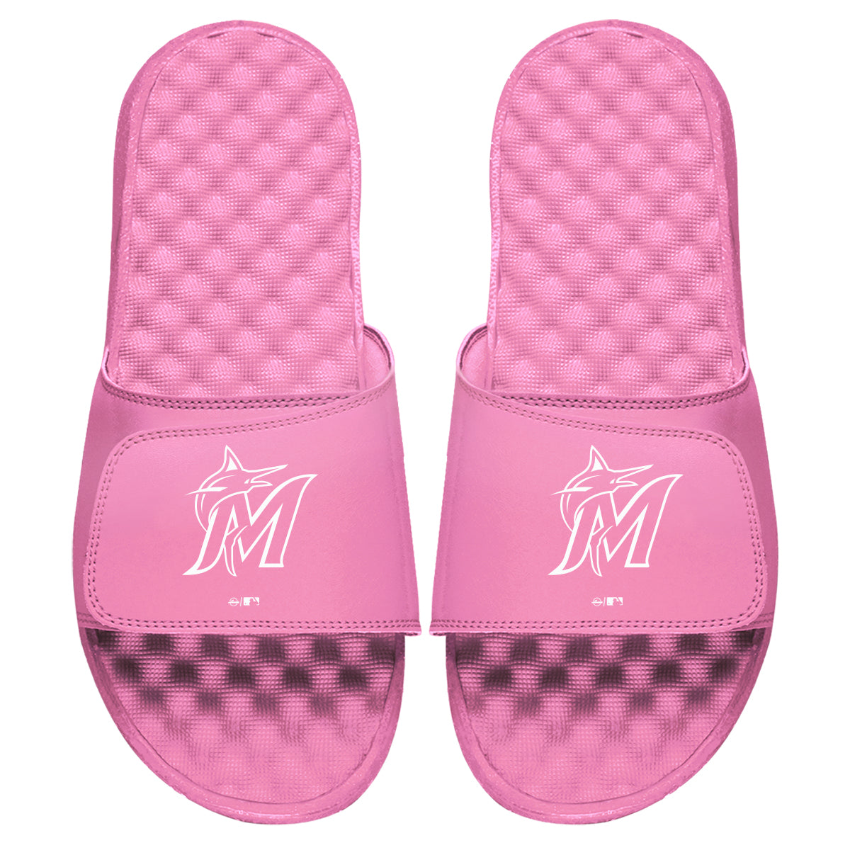 ISlides Official - ISlides USA - Miami Marlins MLB Custom Slides Slides 11 / Black Slides - Sandals - Slippers
