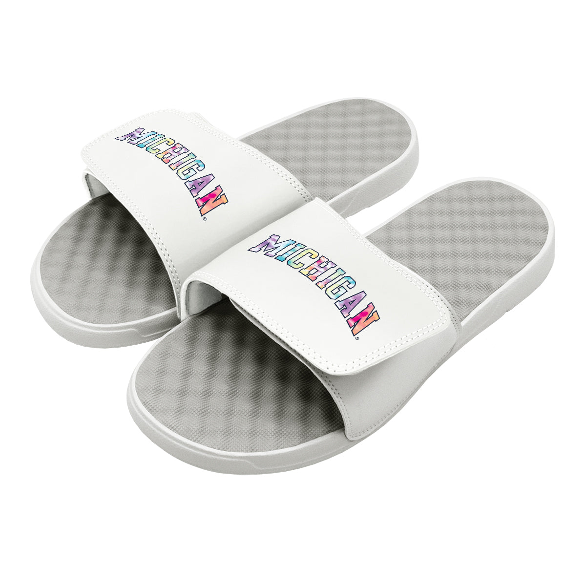 Michigan Tie Dye Slides