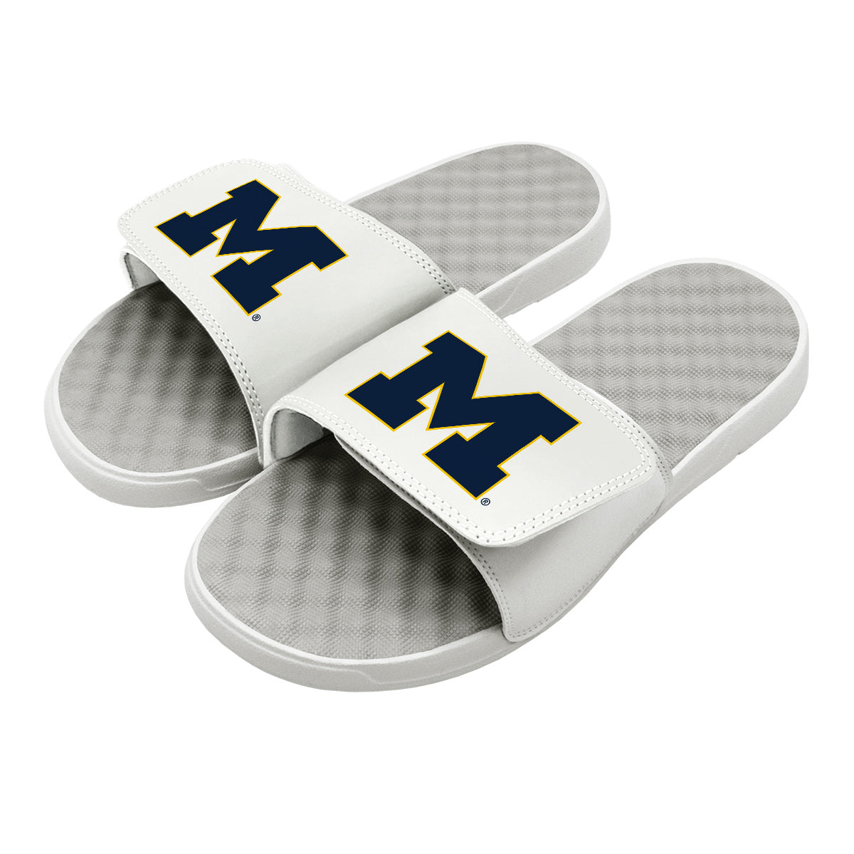 Michigan Navy Block M Slides