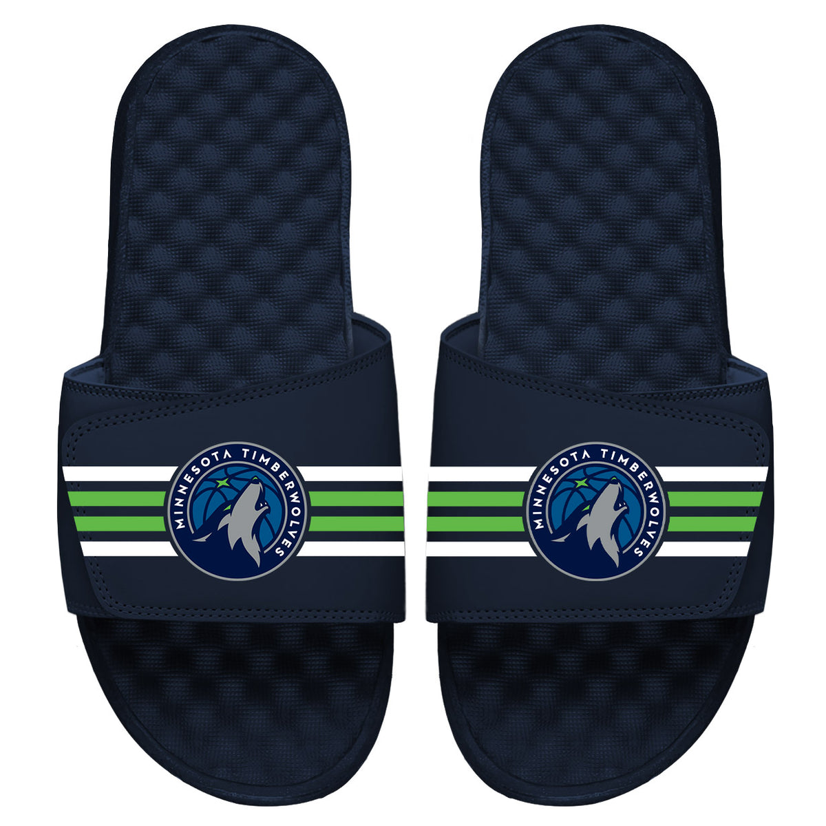 Minnesota Timberolves Stripes Slides
