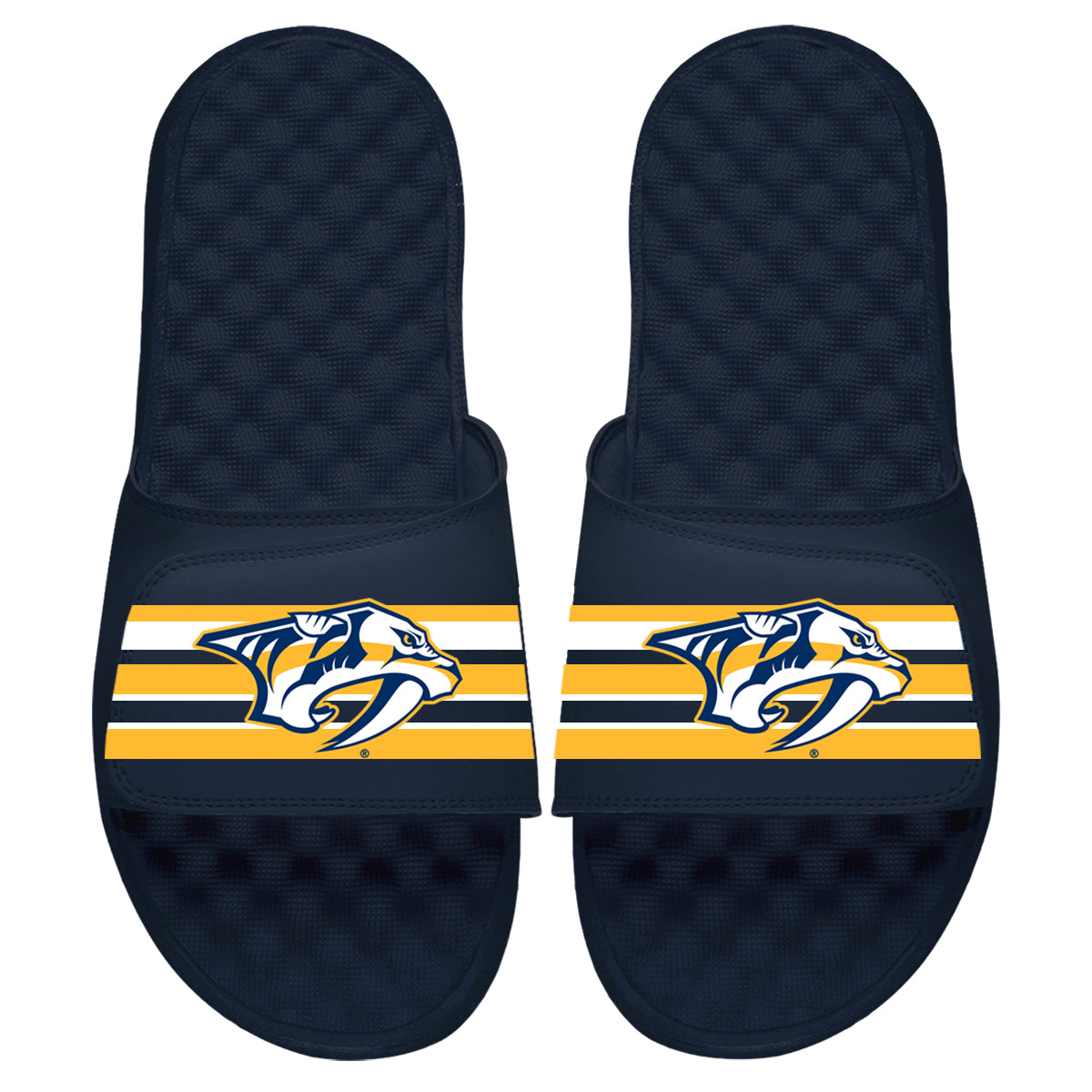Nashville Predators Stripes Slides