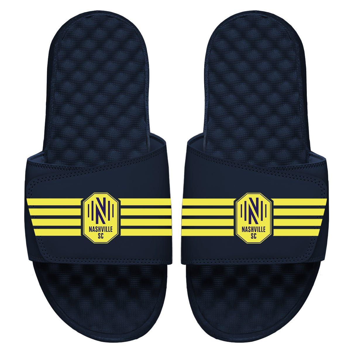 Nashville SC Stripes Slides