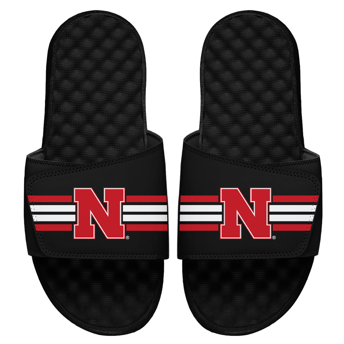 Nebraska Varsity Stripes Slides