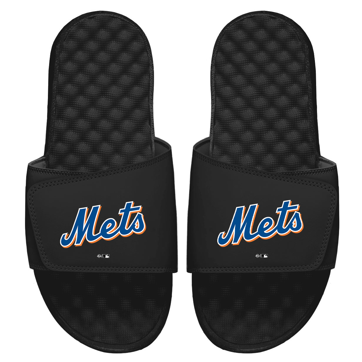 New York Mets Wordmark Black Slides