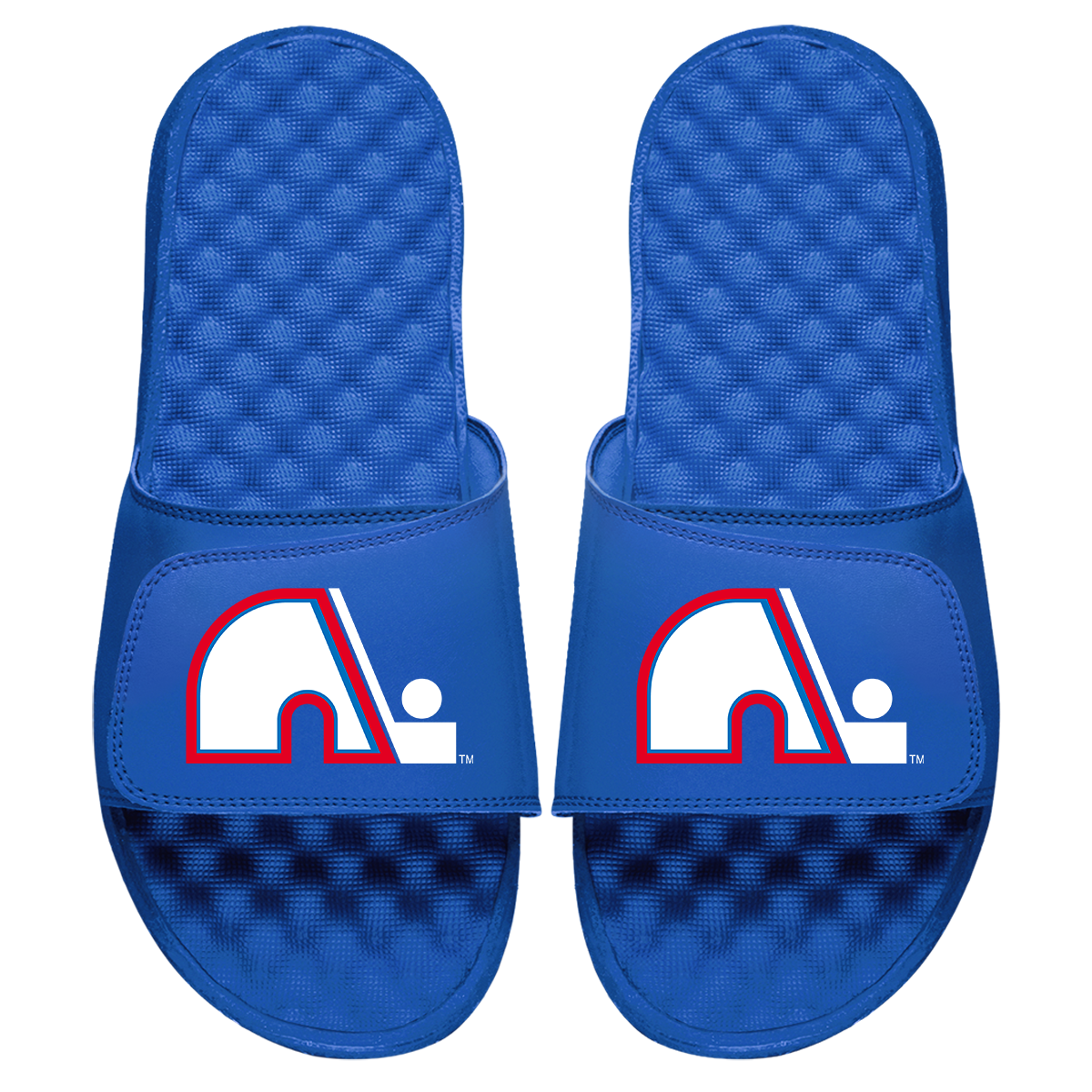 Quebec Nordiques Vintage Stripes Slides
