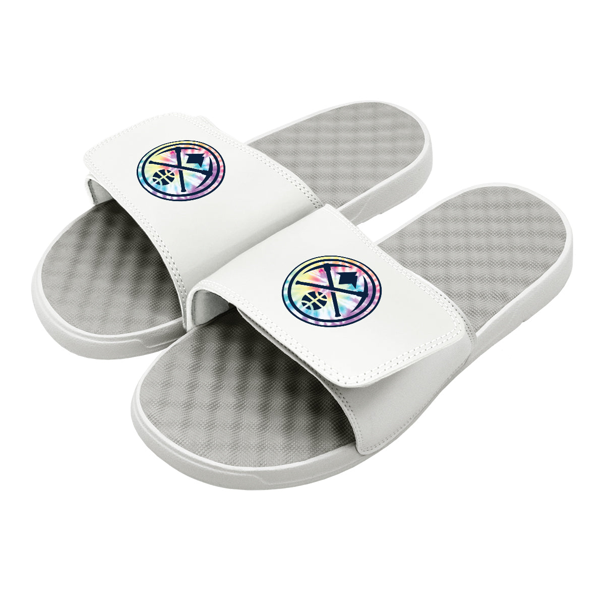 Denver Nuggets Tie Dye Clip Slides