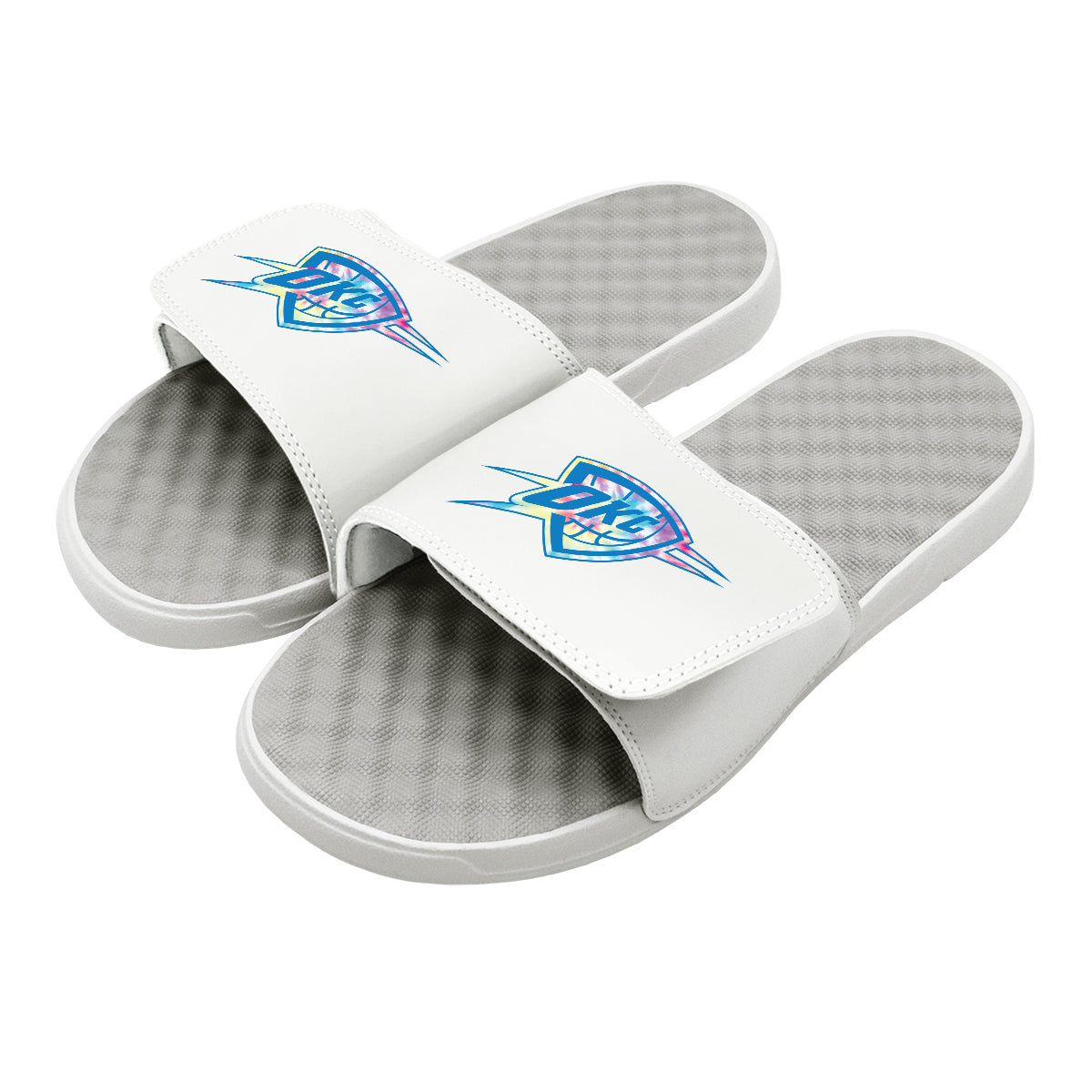 OKC Thunder Tie Dye Clip Slides