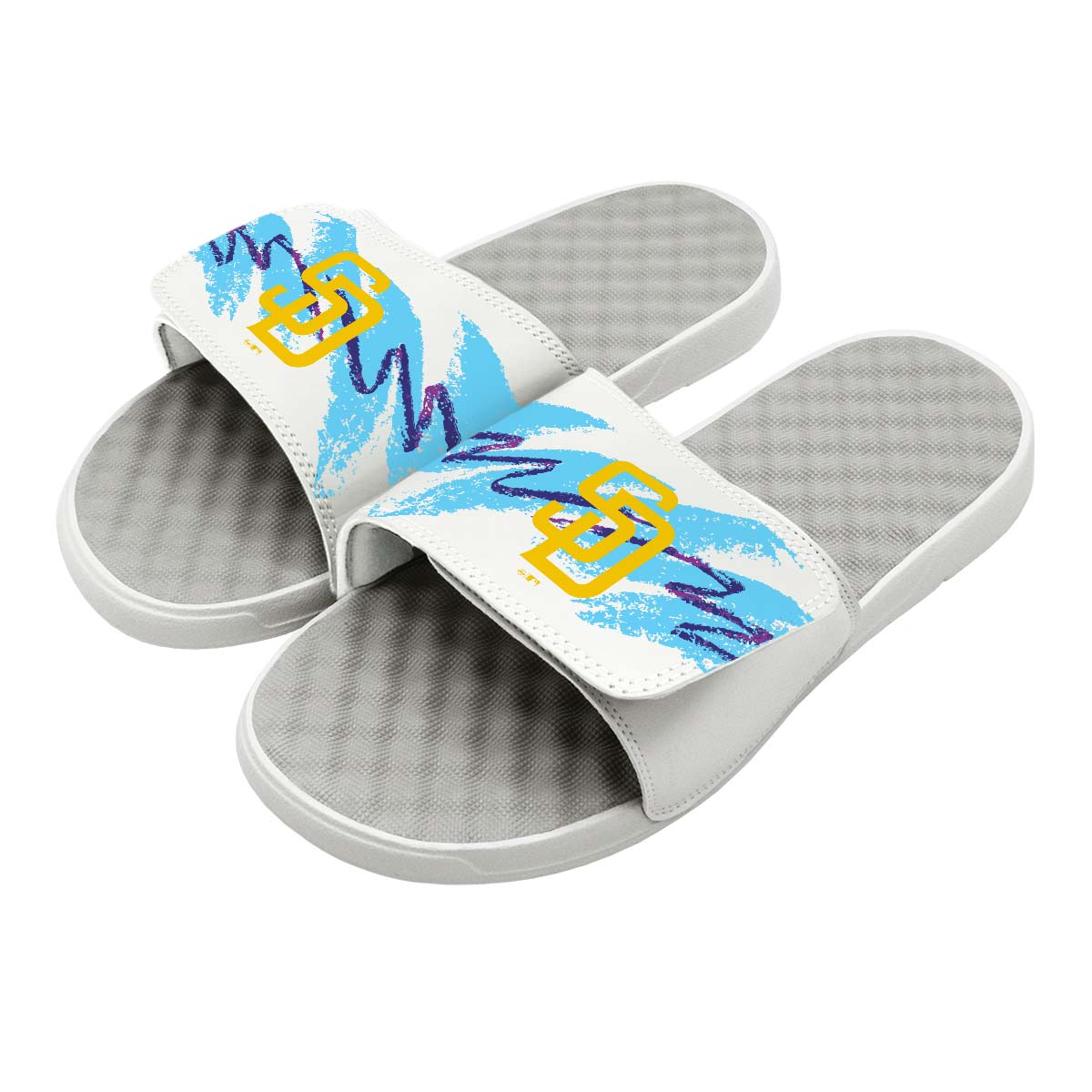 Youth ISlide White San Diego Padres City Connect Slide Sandals