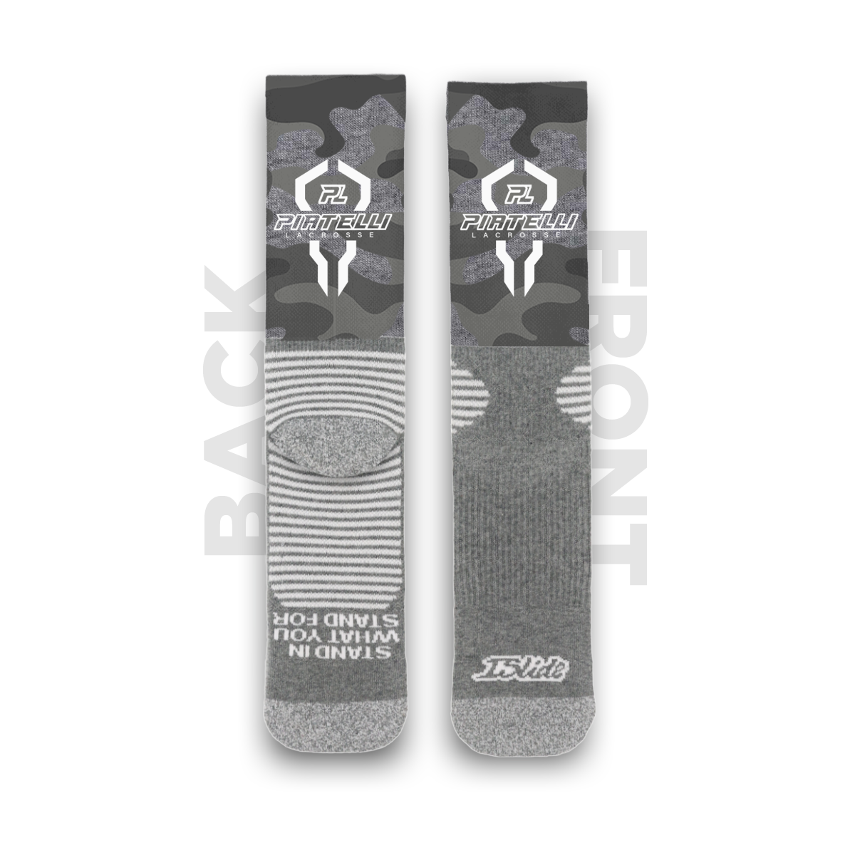 Piatelli Lacrosse Grey Camo Socks