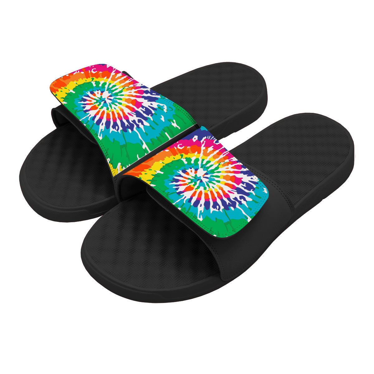 Rainbow Tie Dye Slides