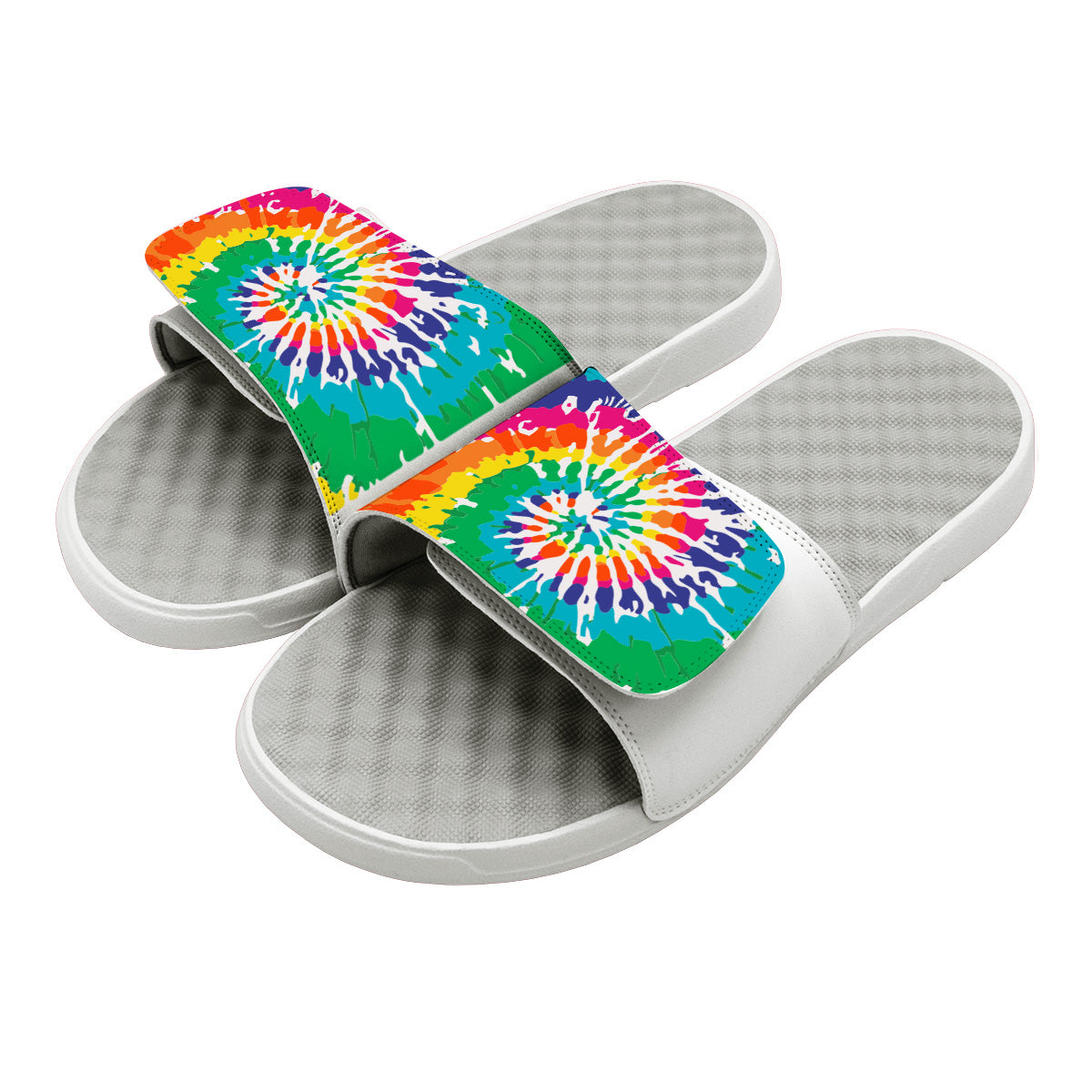 Rainbow Tie Dye Slides