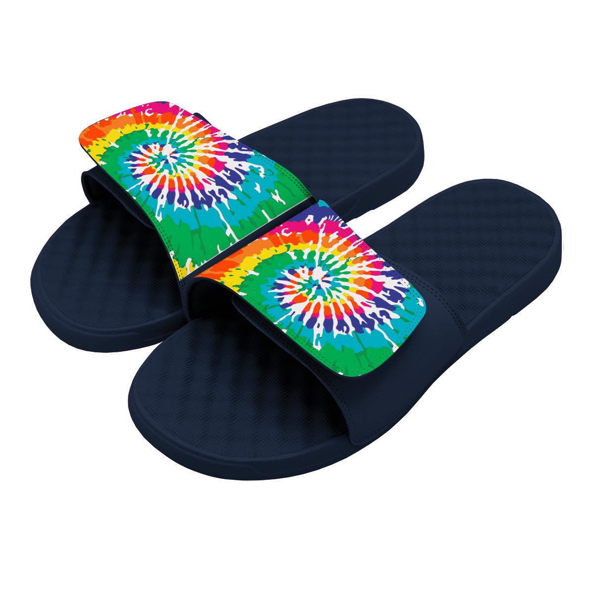 Rainbow Tie Dye Slides