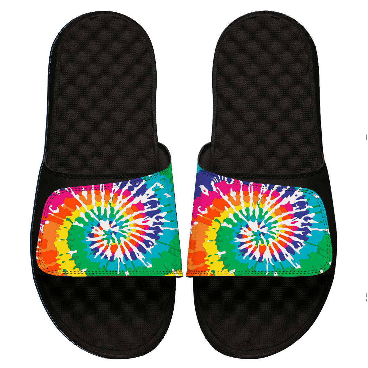 Rainbow Tie Dye Slides
