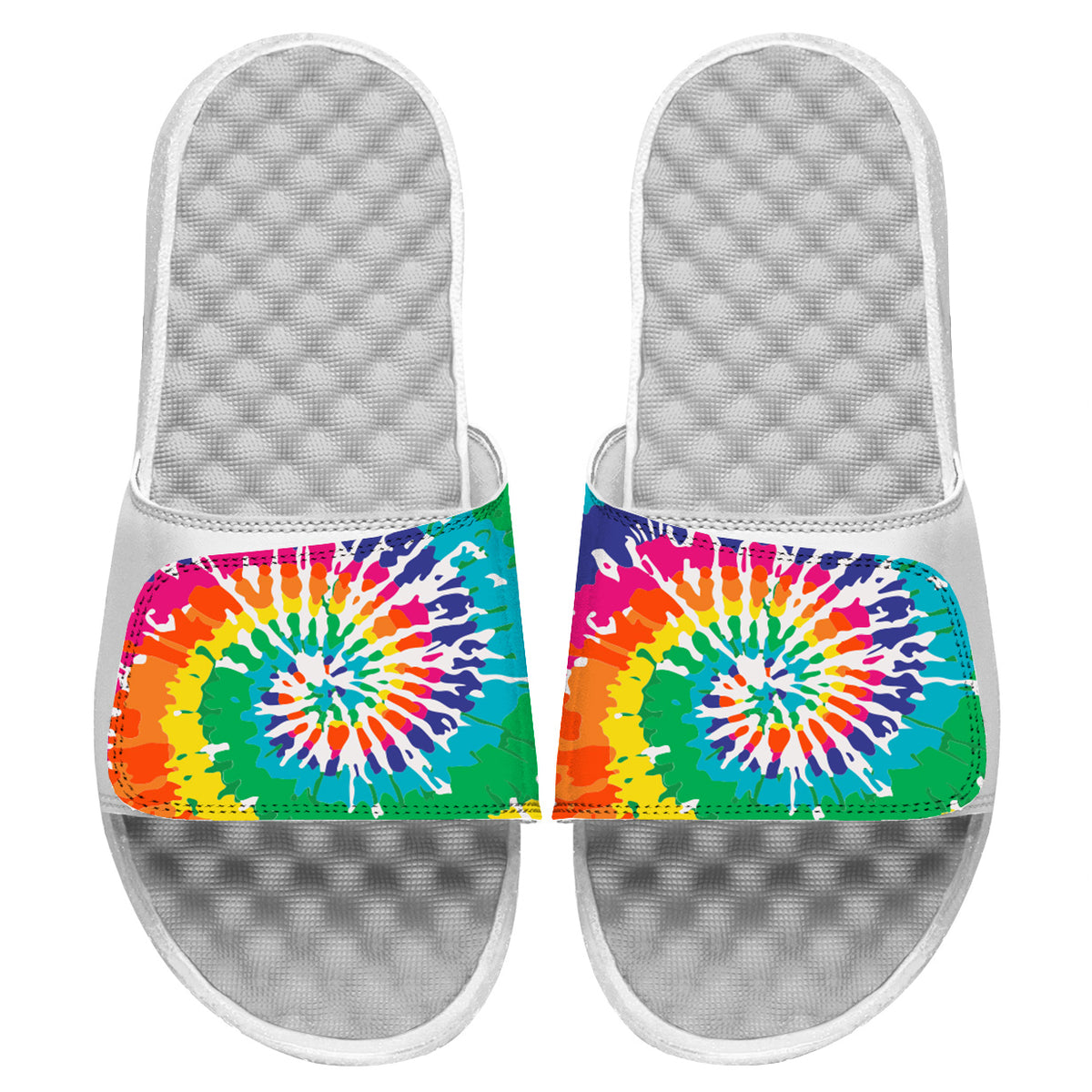 Rainbow Tie Dye Slides