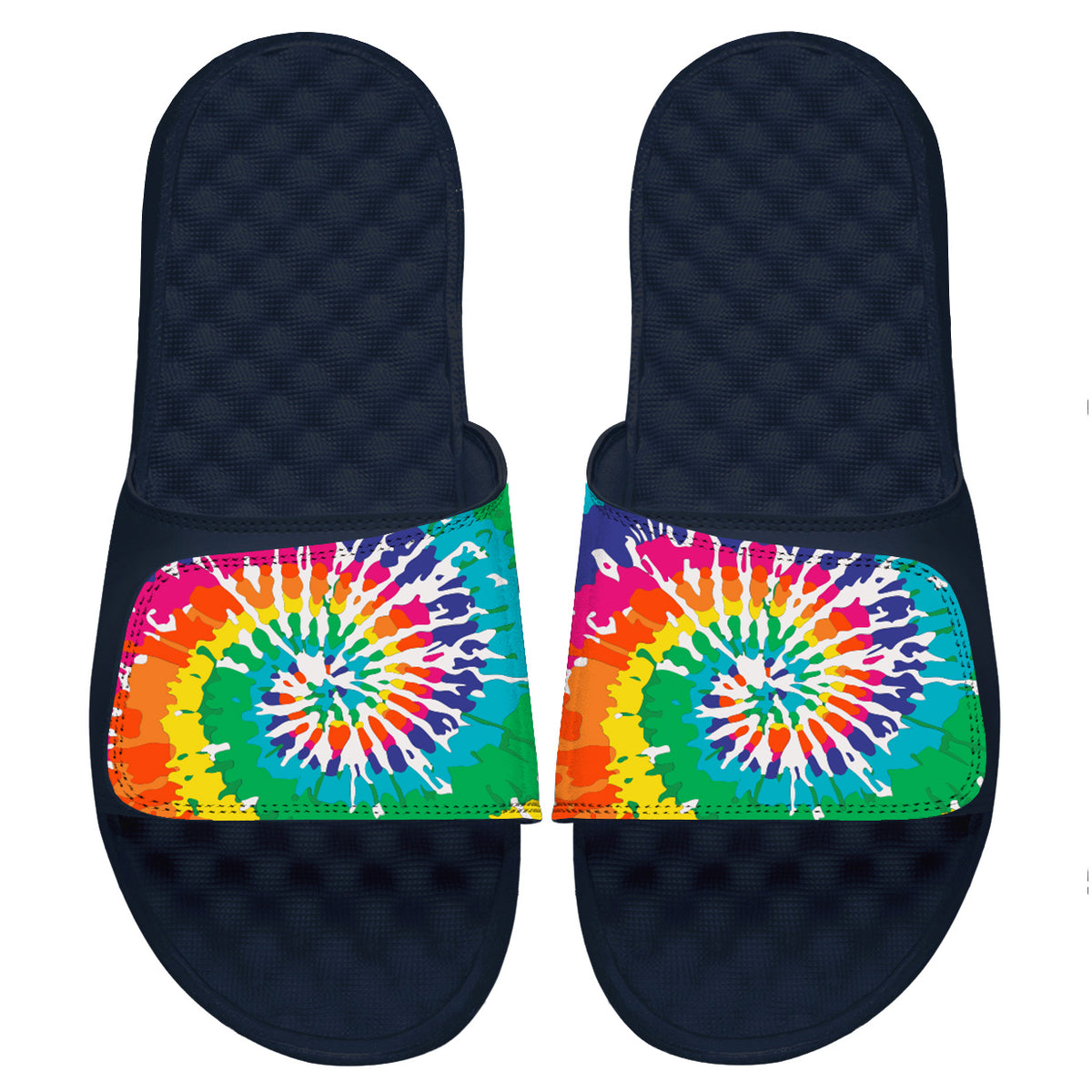 Rainbow Tie Dye Slides