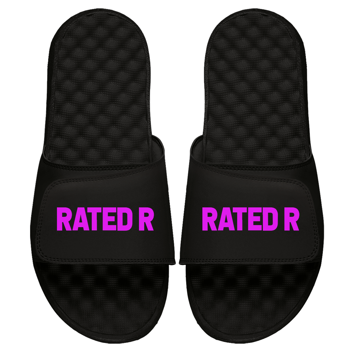 Rated R Pink Text Slides